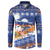 Marshall Islands Christmas Button Sweatshirt Beachy Santa Monono ilo raaneoan Nejin - Polynesian Pride