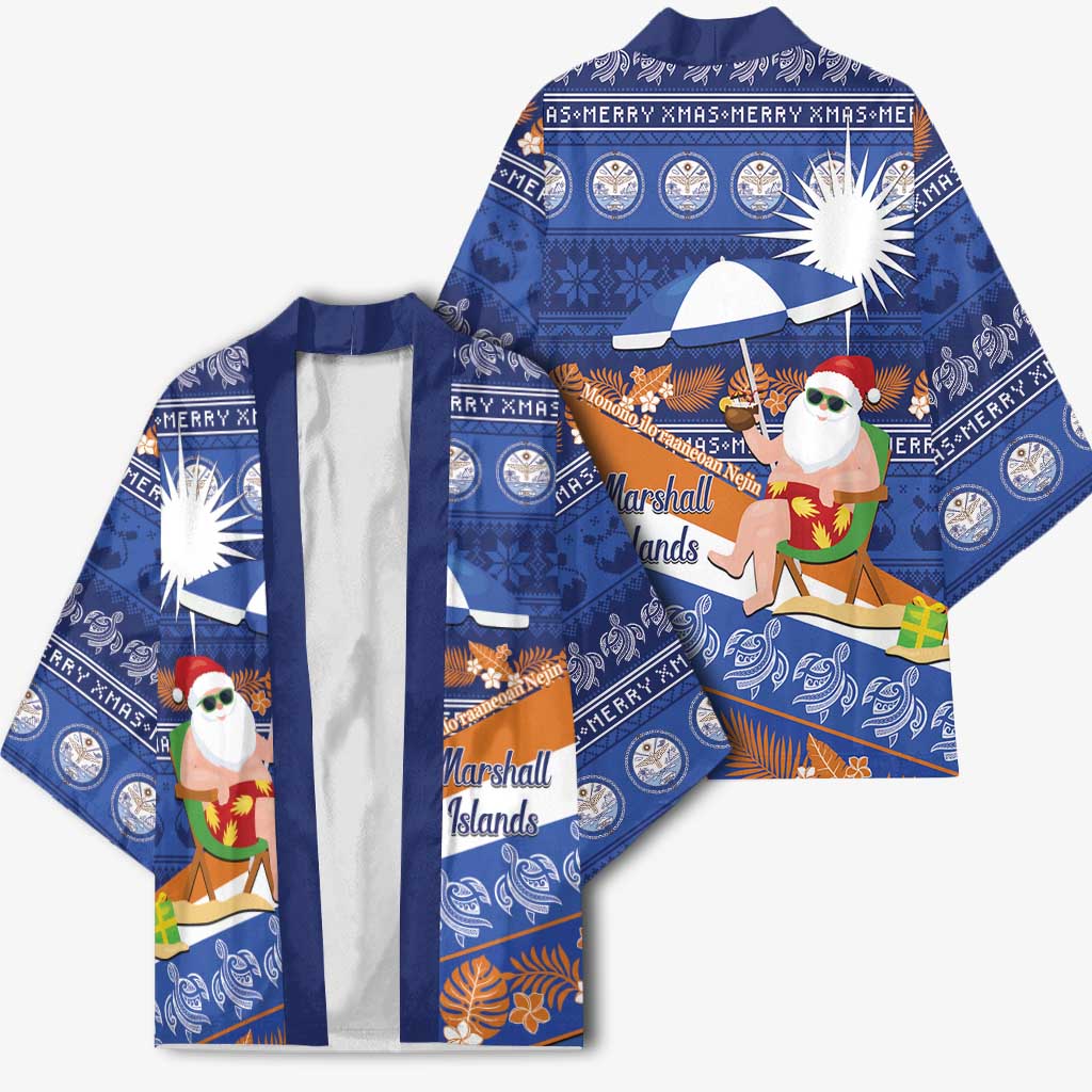 Marshall Islands Christmas Kimono Beachy Santa Monono ilo raaneoan Nejin - Polynesian Pride