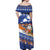 Marshall Islands Christmas Off Shoulder Maxi Dress Beachy Santa Monono ilo raaneoan Nejin - Polynesian Pride