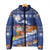 Marshall Islands Christmas Padded Jacket Beachy Santa Monono ilo raaneoan Nejin - Polynesian Pride