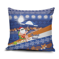 Marshall Islands Christmas Pillow Cover Beachy Santa Monono ilo raaneoan Nejin - Polynesian Pride