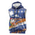 Marshall Islands Christmas Sleeveless Hoodie Beachy Santa Monono ilo raaneoan Nejin - Polynesian Pride