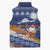 Marshall Islands Christmas Sleeveless Puffer Jacket Beachy Santa Monono ilo raaneoan Nejin - Polynesian Pride