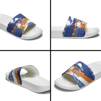 Marshall Islands Christmas Slide Sandals Beachy Santa Monono ilo raaneoan Nejin - Polynesian Pride