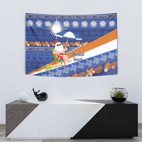 Marshall Islands Christmas Tapestry Beachy Santa Monono ilo raaneoan Nejin - Polynesian Pride