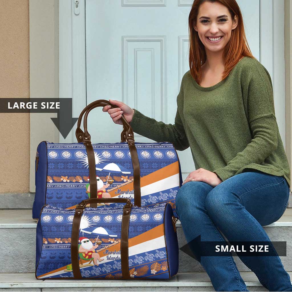 Marshall Islands Christmas Travel Bag Beachy Santa Monono ilo raaneoan Nejin - Polynesian Pride