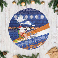 Marshall Islands Christmas Tree Skirt Beachy Santa Monono ilo raaneoan Nejin - Polynesian Pride