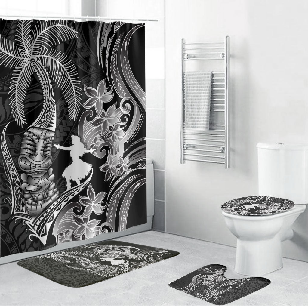 Hawaii Tribal Tiki Drum Hula Girl Bathroom Set