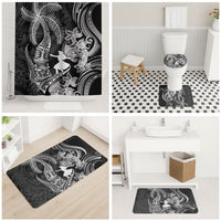 Hawaii Tribal Tiki Drum Hula Girl Bathroom Set
