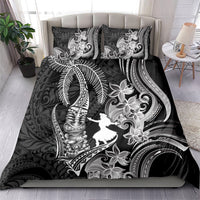 Hawaii Tribal Tiki Drum Hula Girl Bedding Set