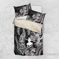 Hawaii Tribal Tiki Drum Hula Girl Bedding Set