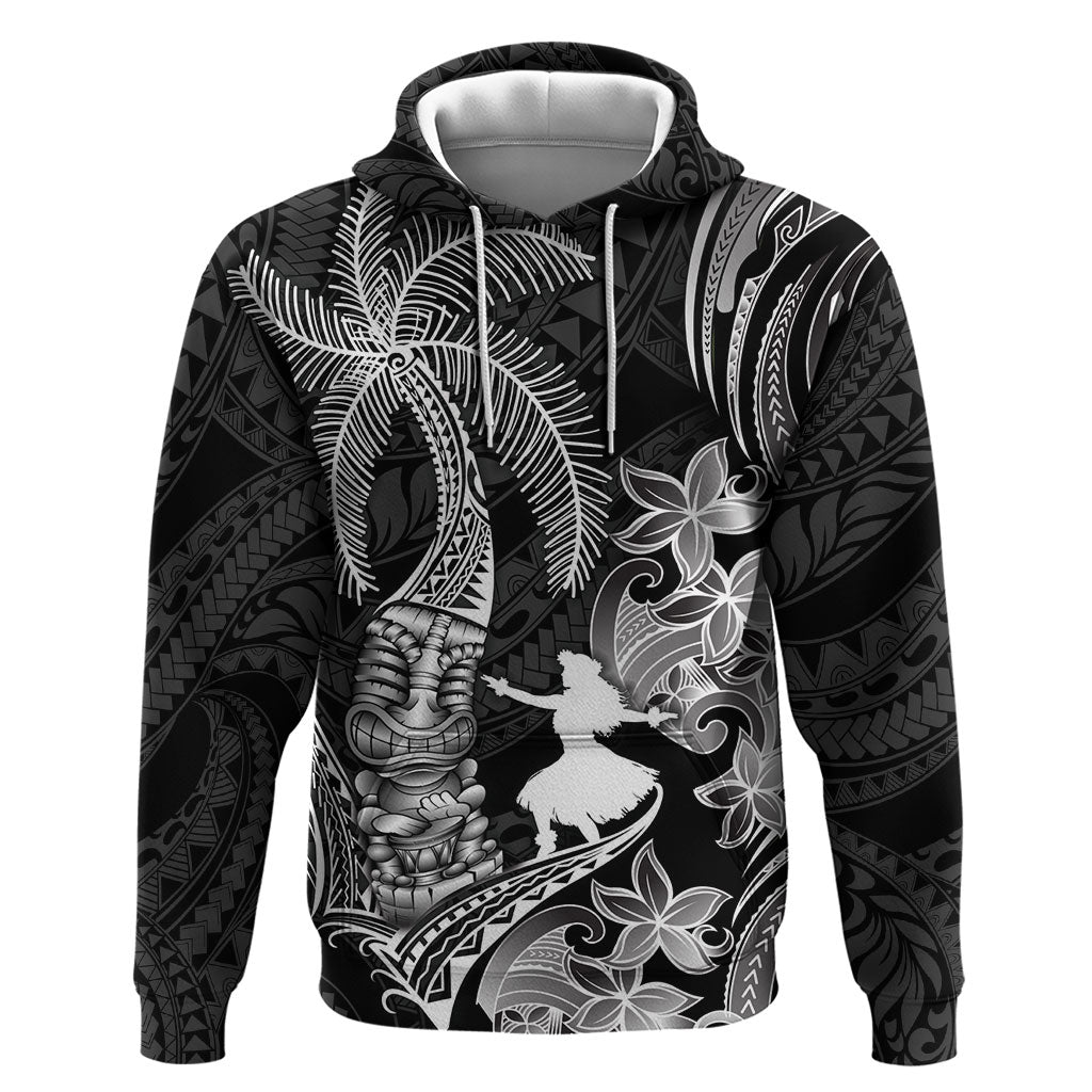 Hawaii Tribal Tiki Drum Hula Girl Hoodie