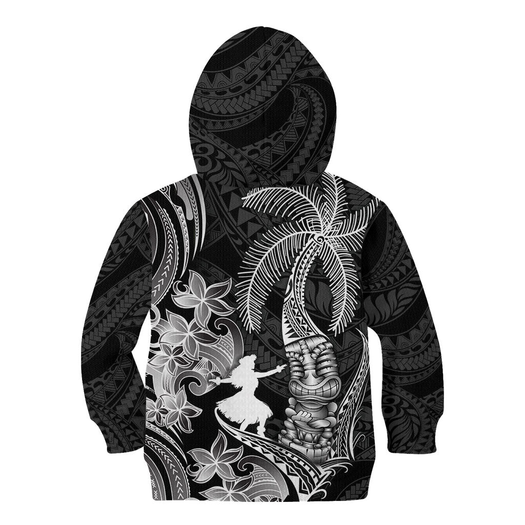 Hawaii Tribal Tiki Drum Hula Girl Kid Hoodie LT14 - Polynesian Pride