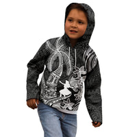 Hawaii Tribal Tiki Drum Hula Girl Kid Hoodie LT14 - Polynesian Pride