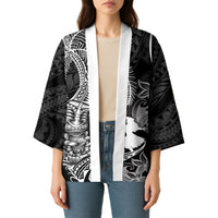 Hawaii Tribal Tiki Drum Hula Girl Kimono