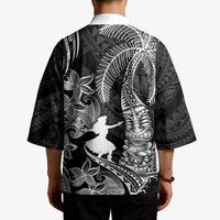 Hawaii Tribal Tiki Drum Hula Girl Kimono