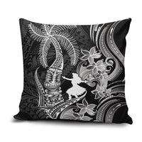Hawaii Tribal Tiki Drum Hula Girl Pillow Cover