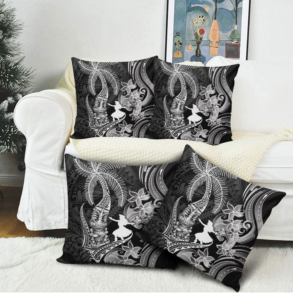 Hawaii Tribal Tiki Drum Hula Girl Pillow Cover