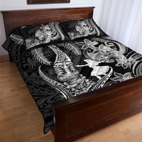 Hawaii Tribal Tiki Drum Hula Girl Quilt Bed Set