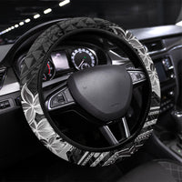 Hawaii Tribal Tiki Drum Hula Girl Steering Wheel Cover LT14 Universal Fit Black - Polynesian Pride