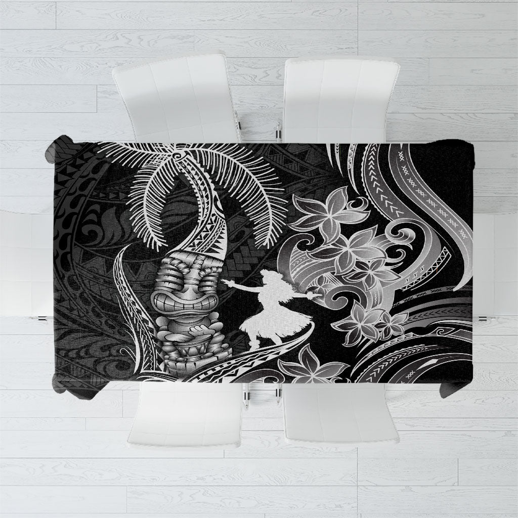 Hawaii Tribal Tiki Drum Hula Girl Tablecloth