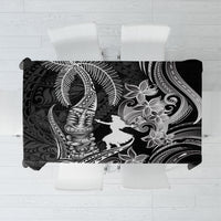Hawaii Tribal Tiki Drum Hula Girl Tablecloth