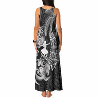 Hawaii Tribal Tiki Drum Hula Girl Tank Maxi Dress LT14 - Polynesian Pride