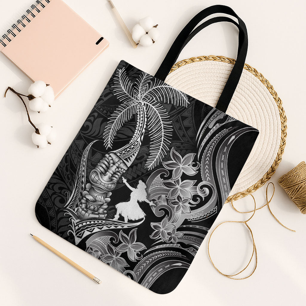 Hawaii Tribal Tiki Drum Hula Girl Tote Bag