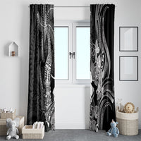 Hawaii Tribal Tiki Drum Hula Girl Window Curtain