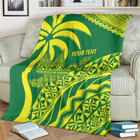 Tailevu Fiji 2026 Rugby Custom Blanket Dove Nation Fijian Tapa Pattern LT14 - Polynesian Pride