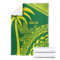 Tailevu Fiji 2026 Rugby Custom Blanket Dove Nation Fijian Tapa Pattern LT14 - Polynesian Pride