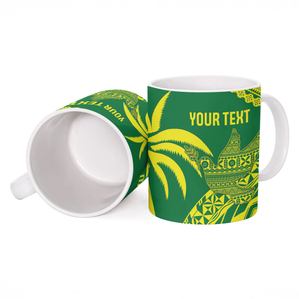 Tailevu Fiji 2026 Rugby Custom Ceramic Mug Dove Nation Fijian Tapa Pattern LT14 - Polynesian Pride