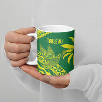 Tailevu Fiji 2026 Rugby Custom Ceramic Mug Dove Nation Fijian Tapa Pattern LT14 - Polynesian Pride