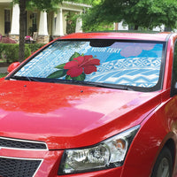 Suva Fiji 2026 Rugby Custom Auto Sun Shade Hibiscus Fijian Tapa Pattern LT14 - Polynesian Pride