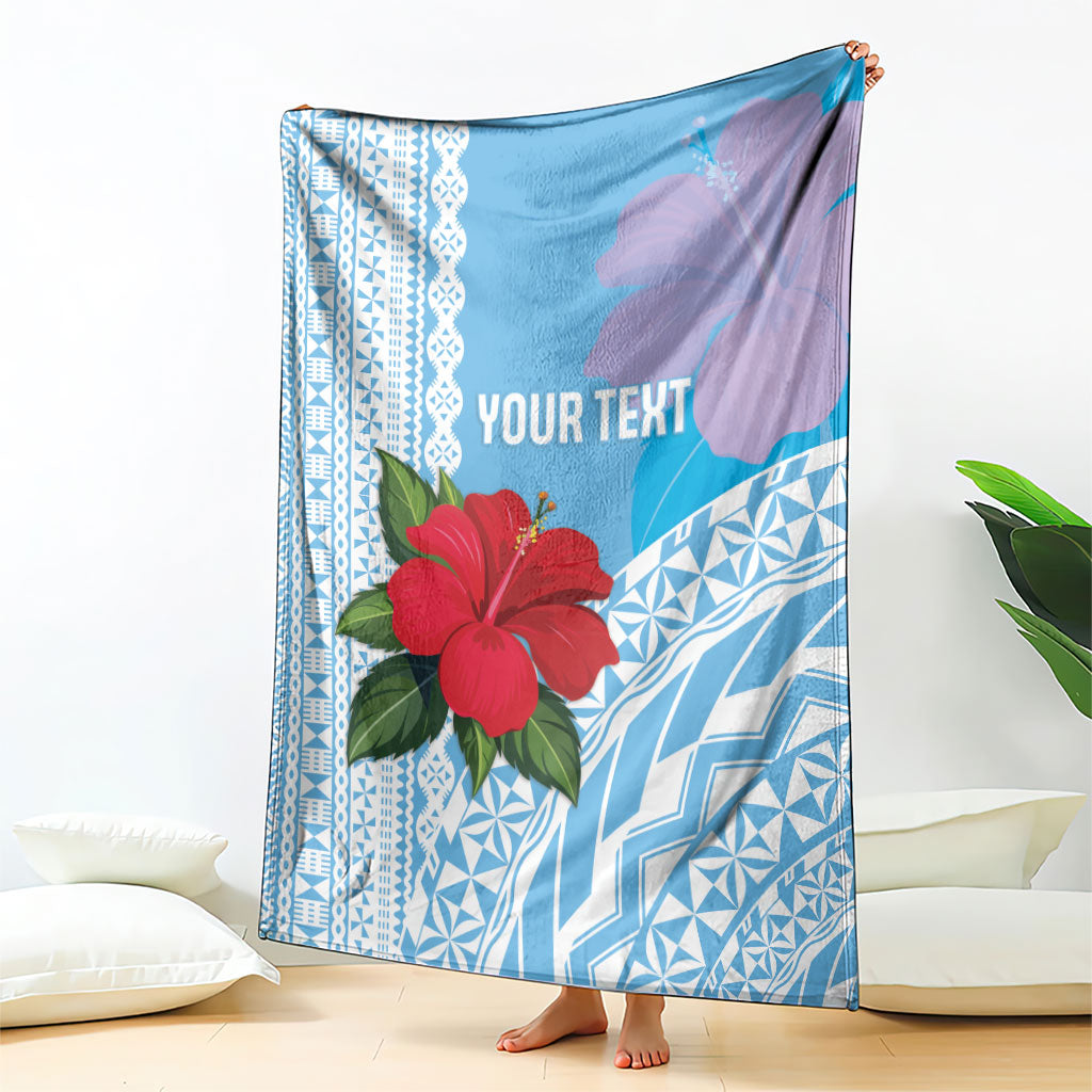 Suva Fiji 2026 Rugby Custom Blanket Hibiscus Fijian Tapa Pattern LT14 - Polynesian Pride