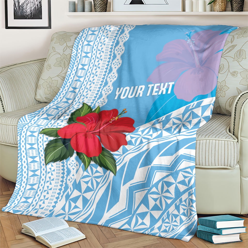Suva Fiji 2026 Rugby Custom Blanket Hibiscus Fijian Tapa Pattern LT14 - Polynesian Pride