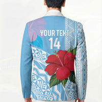 Suva Fiji 2026 Rugby Custom Blazer Hibiscus Fijian Tapa Pattern LT14 - Polynesian Pride