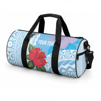 Suva Fiji 2026 Rugby Custom Duffle Bag Hibiscus Fijian Tapa Pattern LT14 - Polynesian Pride