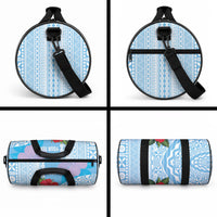Suva Fiji 2026 Rugby Custom Duffle Bag Hibiscus Fijian Tapa Pattern LT14 - Polynesian Pride
