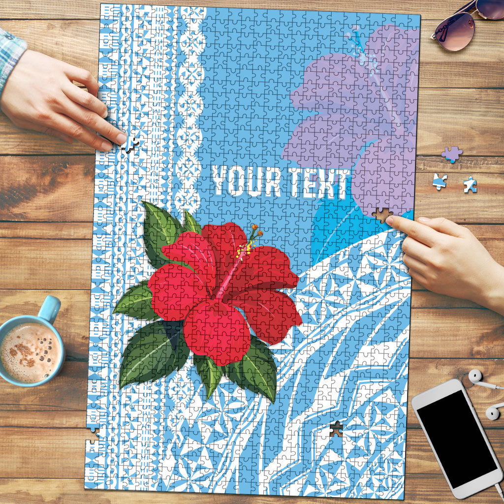 Suva Fiji 2026 Rugby Custom Puzzle Hibiscus Fijian Tapa Pattern