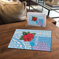 Suva Fiji 2026 Rugby Custom Puzzle Hibiscus Fijian Tapa Pattern LT14 - Polynesian Pride