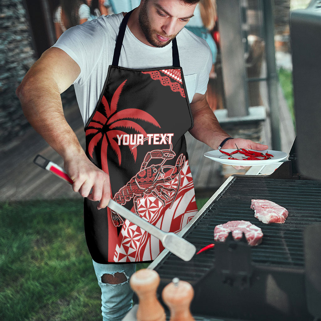 Rewa Fiji 2026 Rugby Custom Apron Ura Prawn Fijian Tapa Pattern LT14 - Polynesian Pride