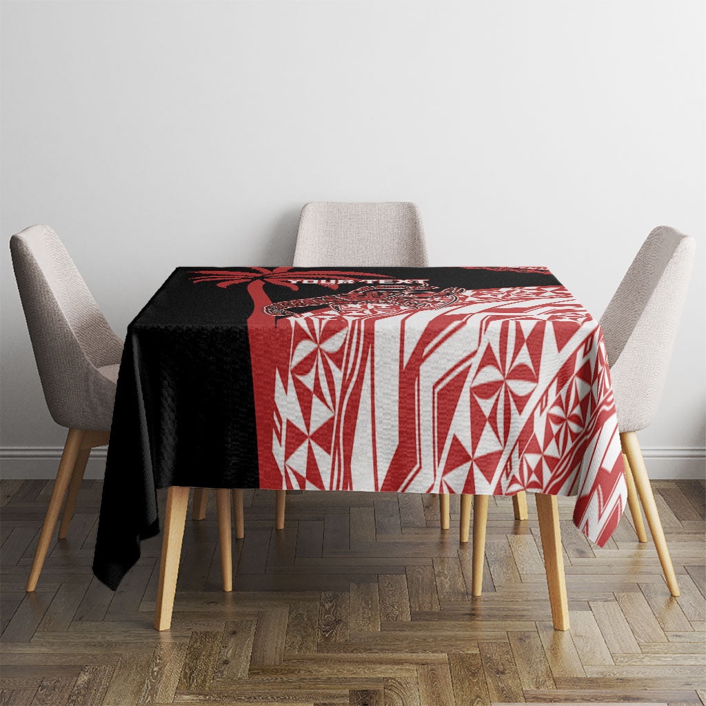 Rewa Fiji 2026 Rugby Custom Tablecloth Ura Prawn Fijian Tapa Pattern LT14 - Polynesian Pride