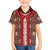 Samoa Siapo Family Matching Short Sleeve Bodycon Dress and Hawaiian Shirt Tapa Pattern Mix Ula Fala Hibiscus LT14 Son's Shirt Brown - Polynesian Pride
