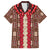 Samoa Siapo Hawaiian Shirt Tapa Pattern Mix Ula Fala Hibiscus LT14 Brown - Polynesian Pride