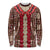 Samoa Siapo Long Sleeve Shirt Tapa Pattern Mix Ula Fala Hibiscus LT14 Unisex Brown - Polynesian Pride