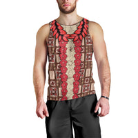 Samoa Siapo Men Tank Top Tapa Pattern Mix Ula Fala Hibiscus LT14 - Polynesian Pride