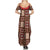 Samoa Siapo Summer Maxi Dress Tapa Pattern Mix Ula Fala Hibiscus LT14 - Polynesian Pride