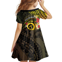 Vanuatu Christmas Family Matching Long Sleeve Bodycon Dress and Hawaiian Shirt Vanuatuan Pig Tusk - Meri Krismas! LT14 - Polynesian Pride