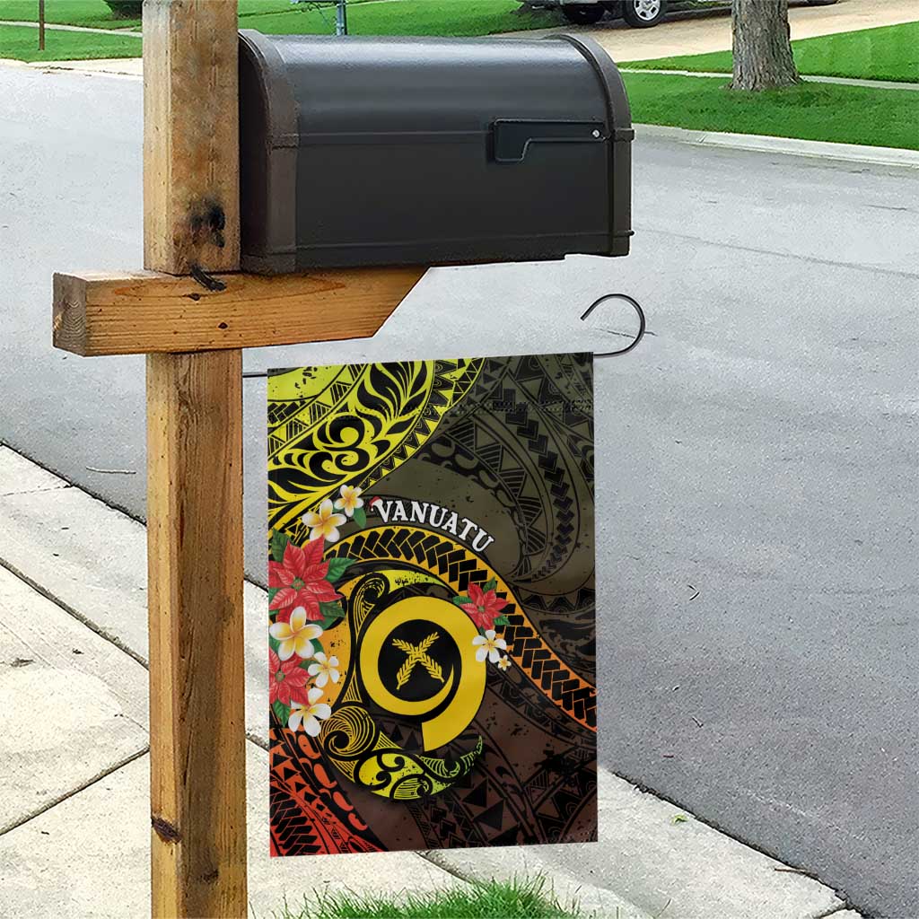 Vanuatu Christmas Garden Flag Vanuatuan Pig Tusk - Meri Krismas!